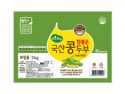 참좋은 국산콩두부 부침용 3kg