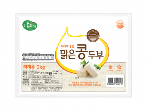 맑은콩두부 찌개용 3kg