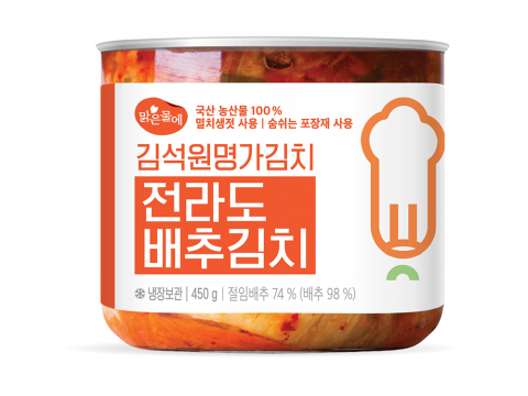 김석원 명가김치 전라도 배추김치 450g