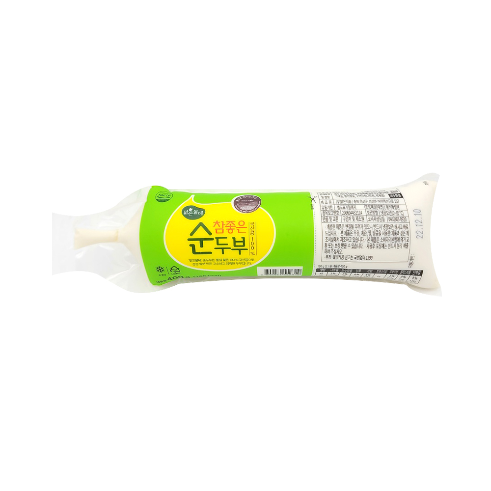 맑은물에 국산 참좋은 순두부 400g