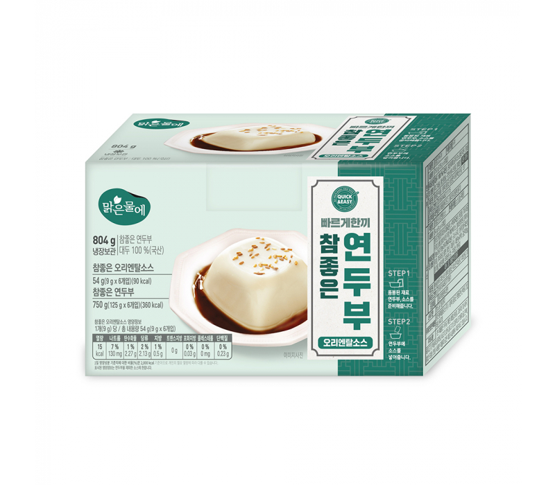 빠르게한끼 국산 참좋은 연두부 125g+오리엔탈소스 9g 6개