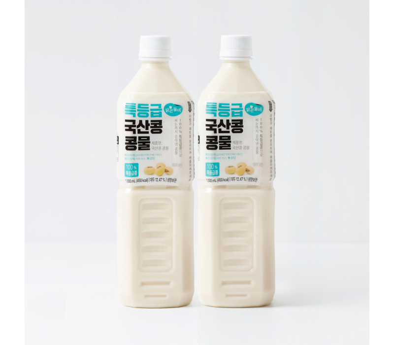 맑은물에 특등급 국산콩 콩물 1000mlx2개