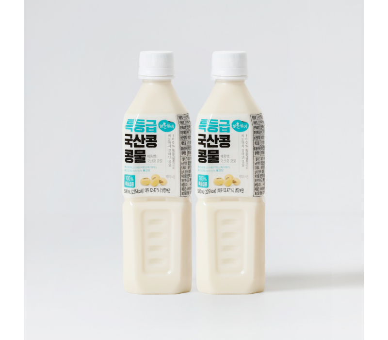 맑은물에 특등급 국산콩 콩물 500mlx2개