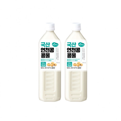 맑은물에 100% 특등급콩 국산 연천콩 콩물 500mlx2개