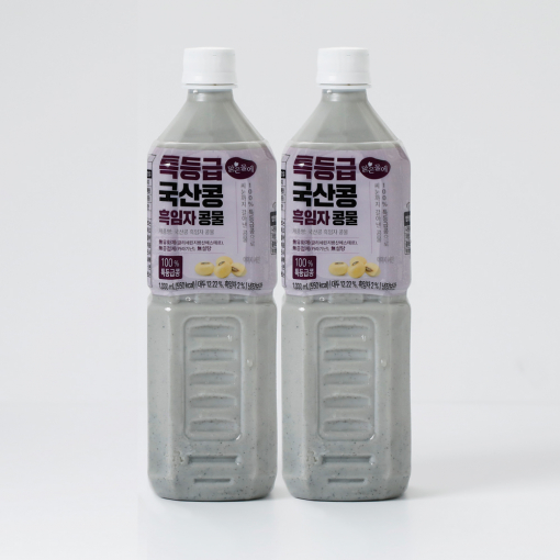 맑은물에 특등급 국산콩 흑임자콩물 1000mlx2개