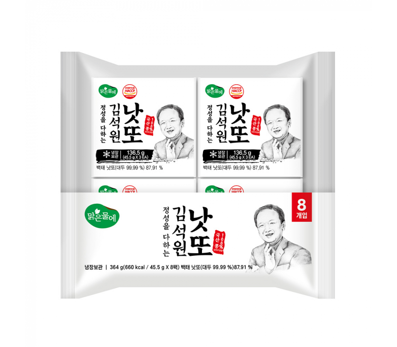 맑은물에 국산콩 김석원 낫또 45.5gx8개