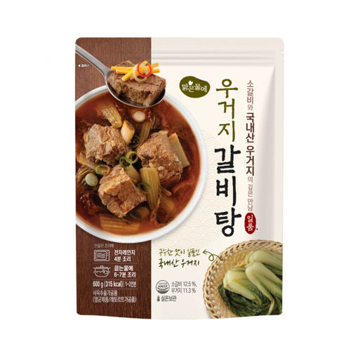 맑은물에 우거지갈비탕 600g