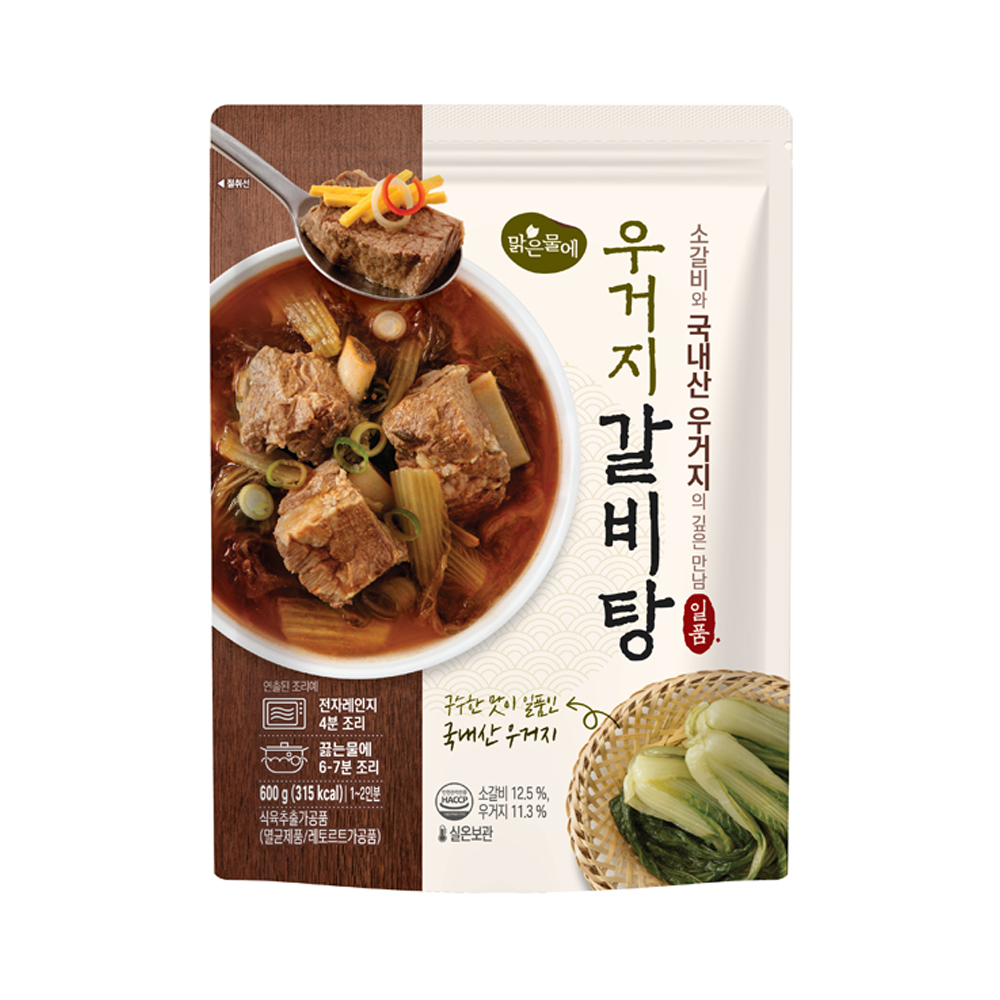 맑은물에 우거지갈비탕 600g