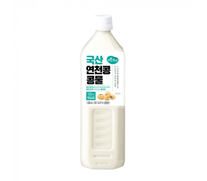 맑은물에 100% 특등급콩 국산 연천콩 콩물 1000ml