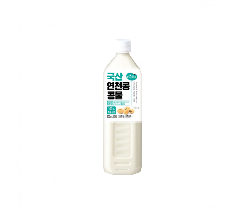 맑은물에 100% 특등급콩 국산 연천콩 콩물 500ml