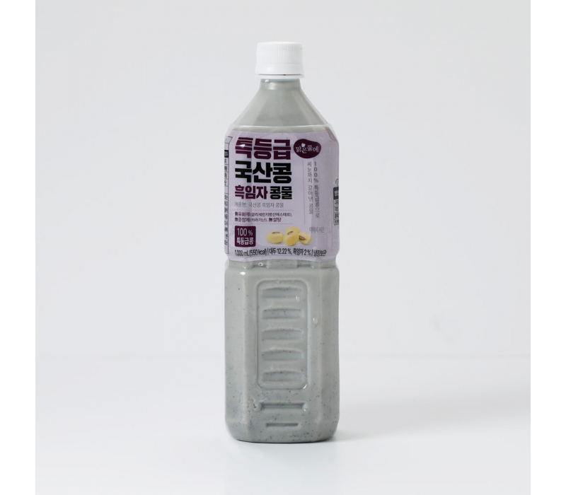 맑은물에 특등급 국산콩 흑임자콩물 1000ml