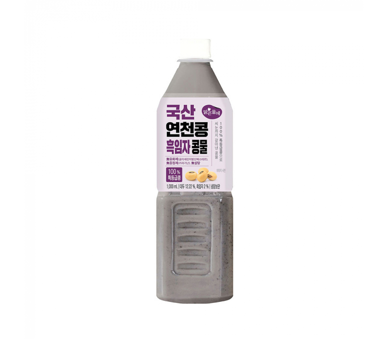 맑은물에 100% 특등급콩 국산 연천콩 흑임자콩물 1000ml