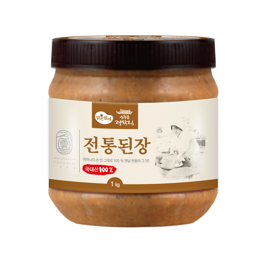 맑은물에 국산콩 운주골 정학님 전통 된장 1kg