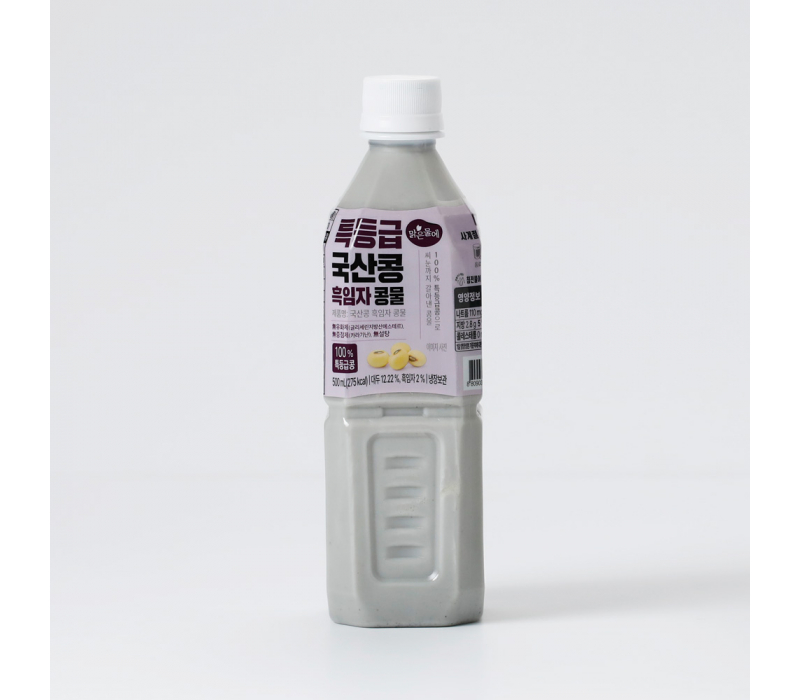 맑은물에 특등급 국산콩 흑임자콩물 500ml
