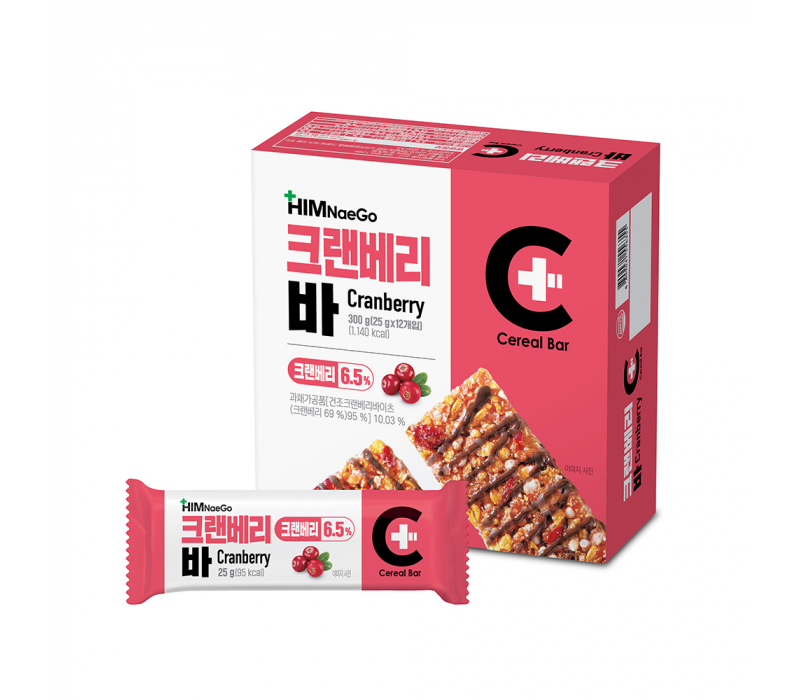 힘내고 크랜베리바 300g (25gx12개입)