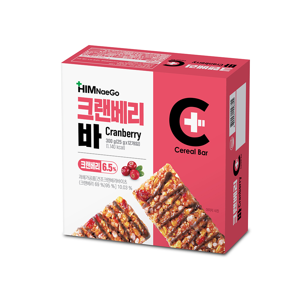 힘내고 크랜베리바 300g (25gx12개입)