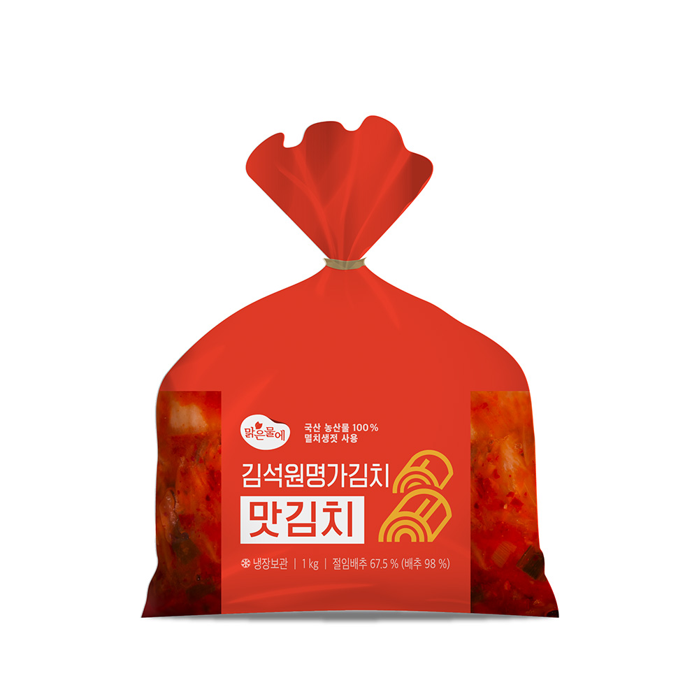 맑은물에 김석원 명가김치 국산 맛김치 1kg