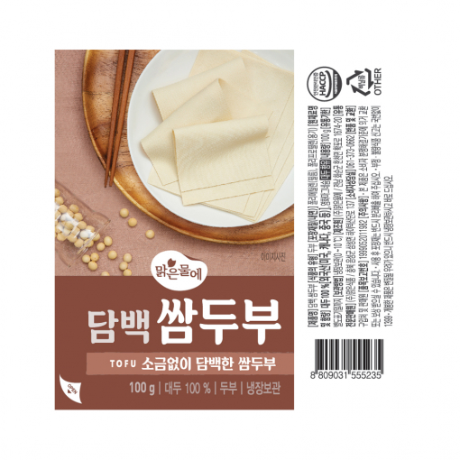 맑은물에 담백 쌈두부 100g