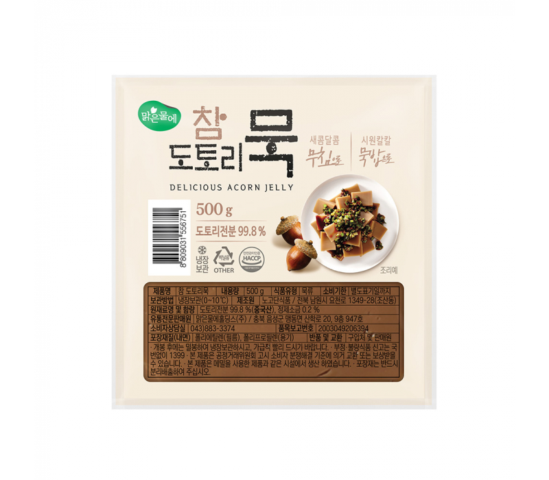 맑은물에 참 도토리묵 500g