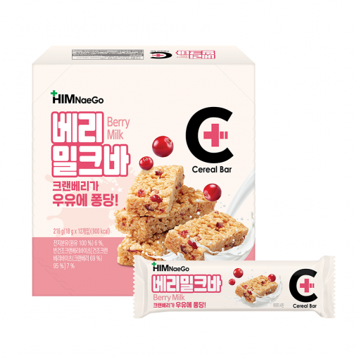 힘내고 베리밀크바 216g (18gx12개입)