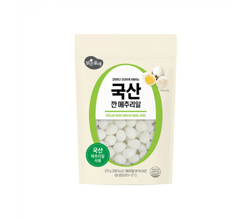 맑은물에 국산 깐 메추리알 270g