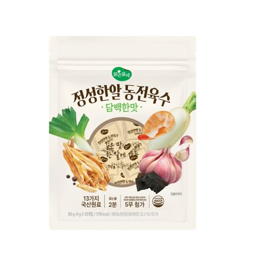 맑은물에 정성한알 동전육수 담백한맛 80g(4gx20개입)