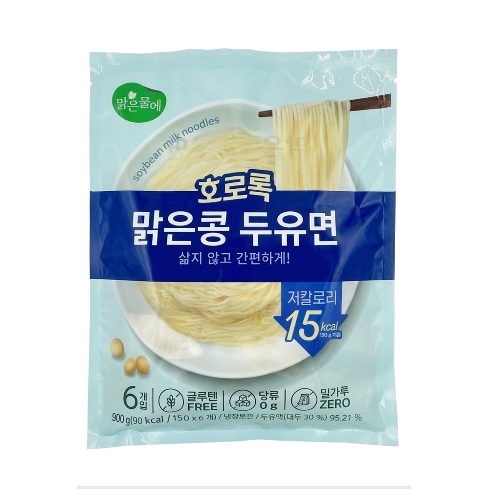 맑은물에 호로록 맑은콩 두유면 900g(150gx6개입)