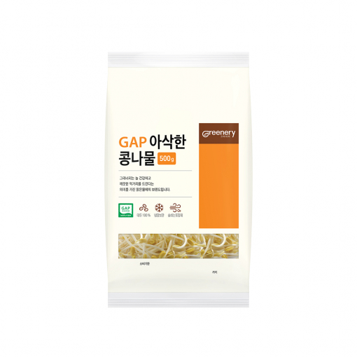 맑은물에 그리너리 GAP 아삭한 콩나물 500g