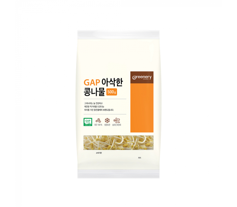 맑은물에 그리너리 GAP 아삭한 콩나물 500g